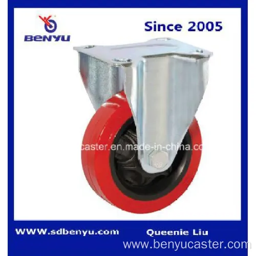 Medium-Duty High Quality Polyurethane Caster (Red)